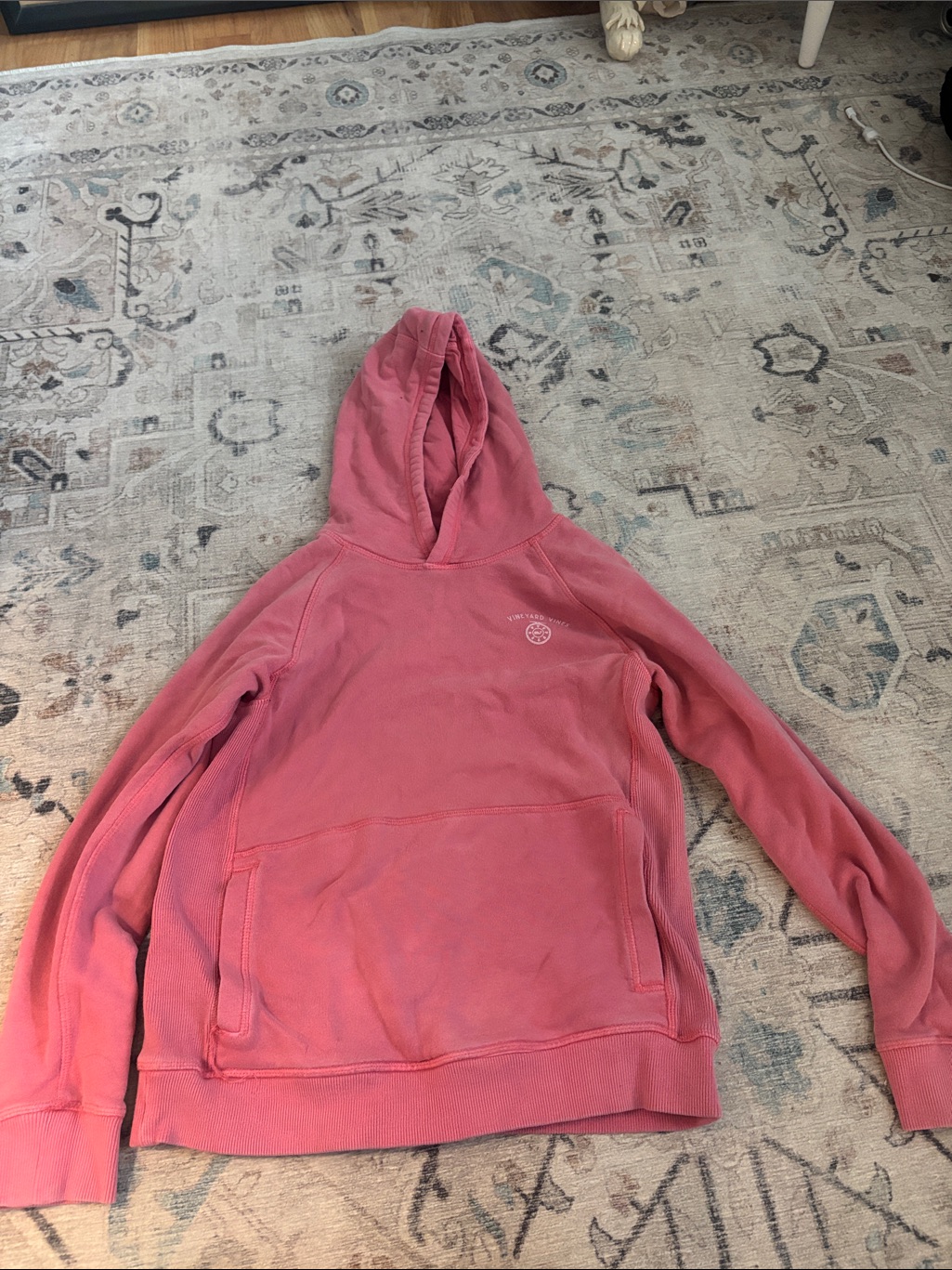 Vineyard Vines Coral Pink Hooded Pullover